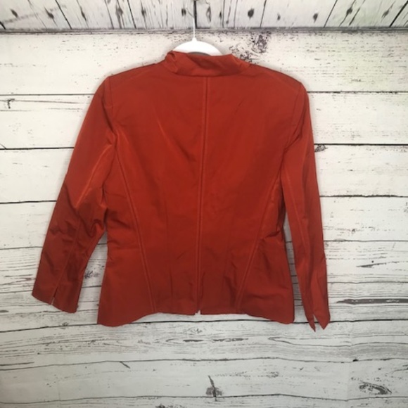 NEW Lafayette 148 lidia jacket bonfire orange 10 - Picture 8 of 8